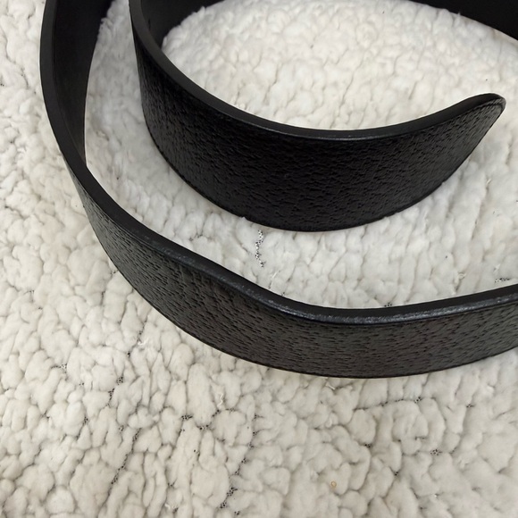 Black Belt with Gold GG Buckle